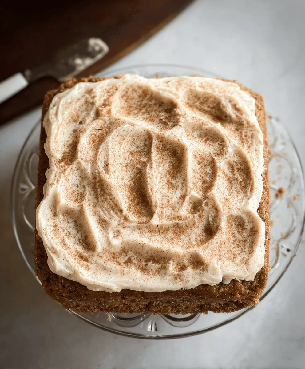 Moist Zucchini Cake With Cinnamon Frosting