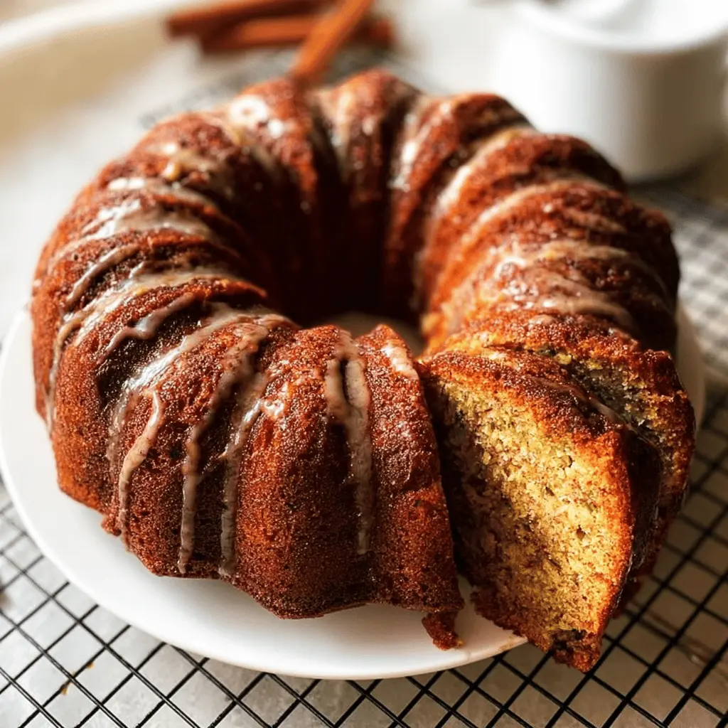 Moist Cinnamon Zucchini Bread Bundt Cake