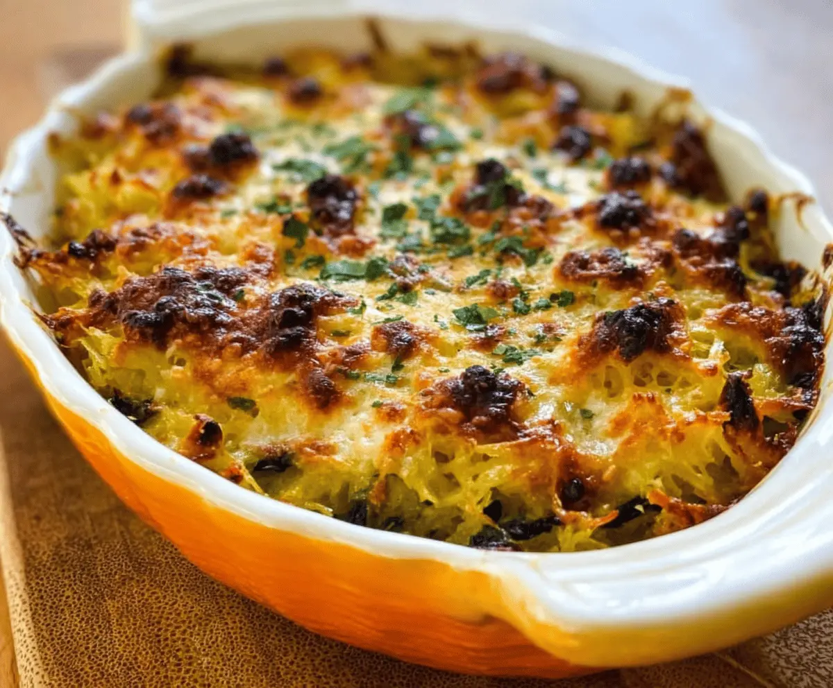 Healthy Spaghetti Squash Au Gratin Recipe