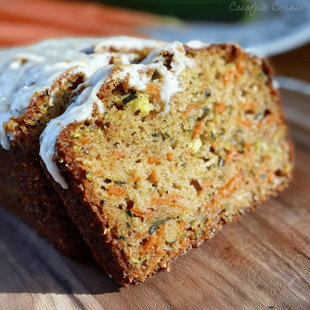 Moist Carrot Apple Zucchini Bread Recipe