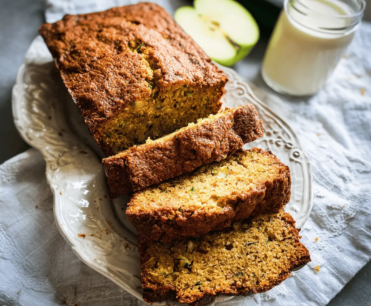 Moist Apple Zucchini Bread Recipe