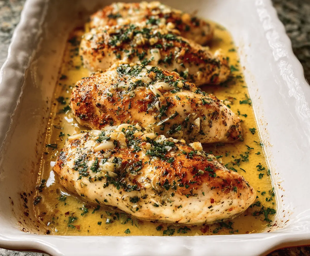 Easy Garlic Butter Baked Chicken Breast Recipe