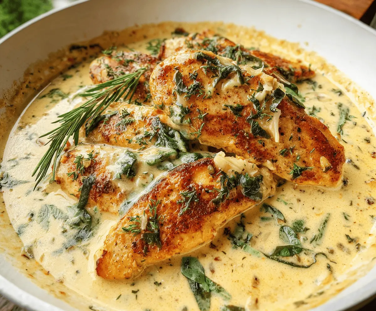Creamy Herb Chicken Easy Dinner Recipe
