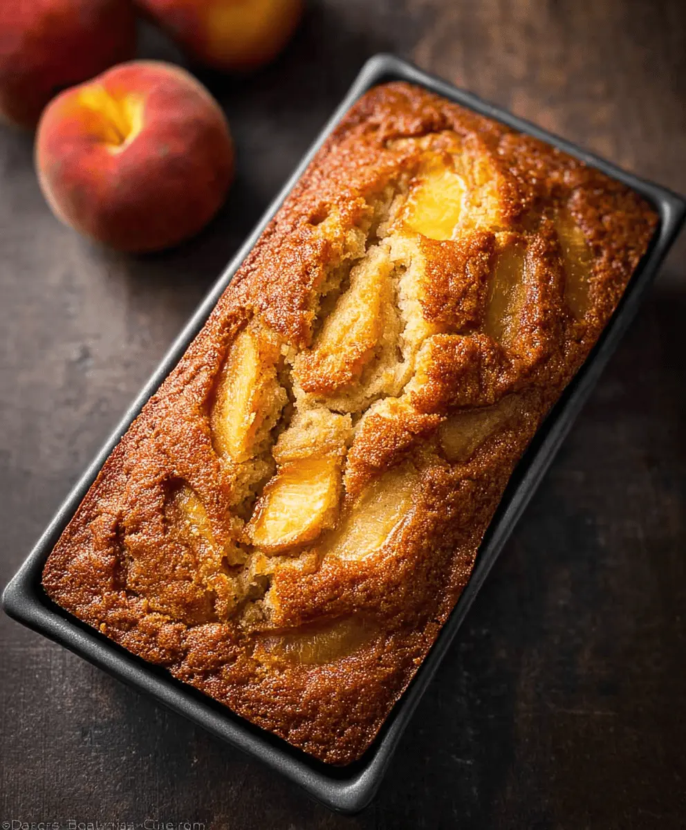 Southern Peach Bread Recipe With Fresh Peaches