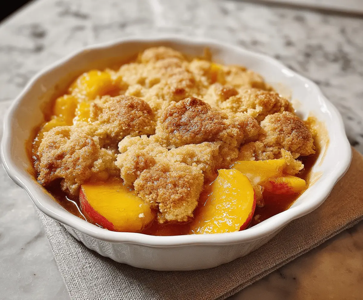 Easy Southern Peach Cobbler Recipe