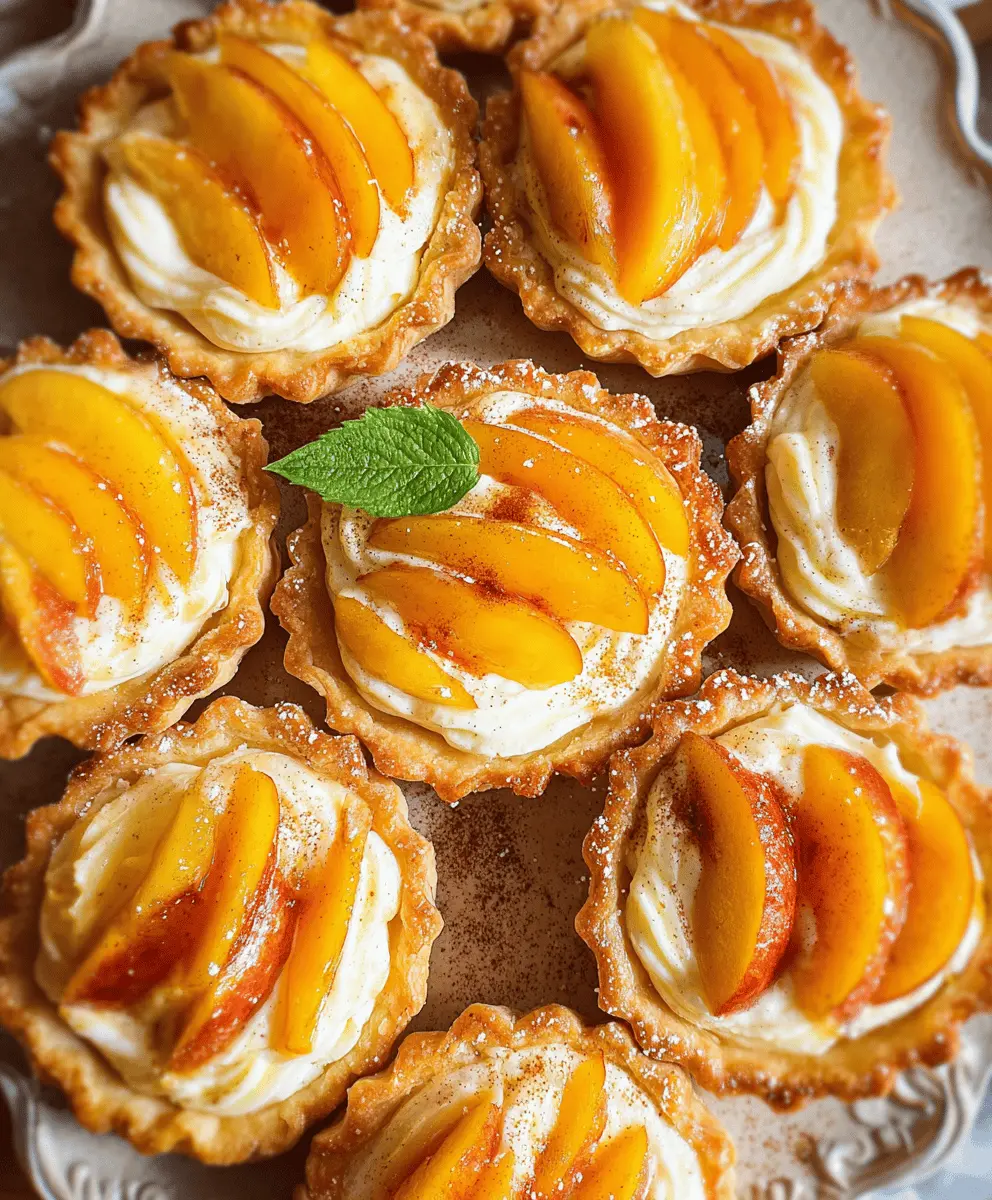 Mini Peach Cream Cheese Tarts Recipe