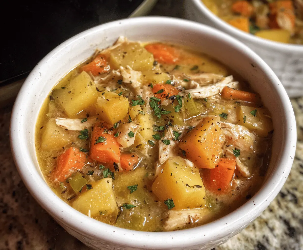 Easy Slow Cooker Chicken Stew Recipe for Comfort