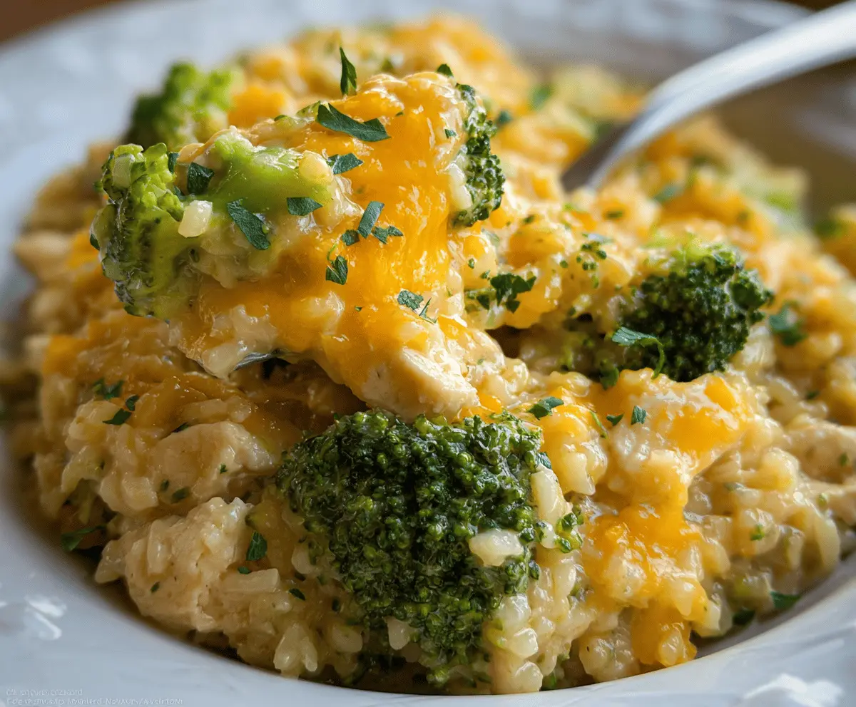 Easy Crockpot Cheesy Chicken Broccoli Rice