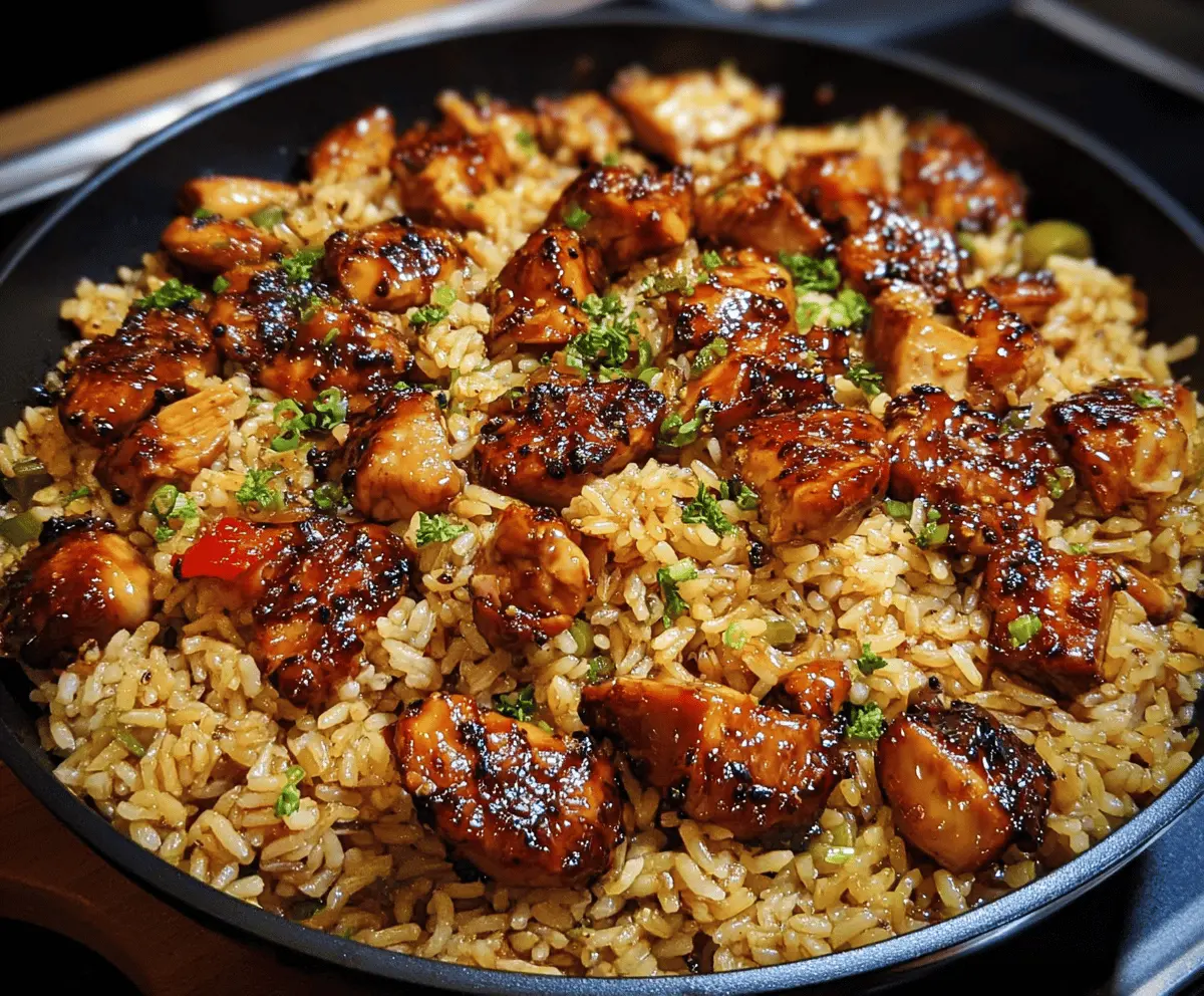 Easy One-Pan Honey BBQ Chicken and Rice