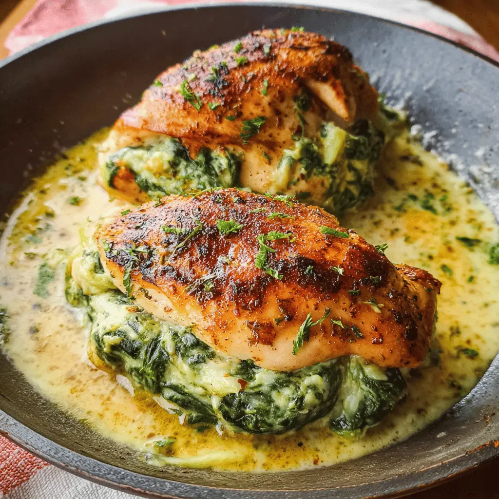 Easy Spinach Stuffed Chicken Breasts Recipe