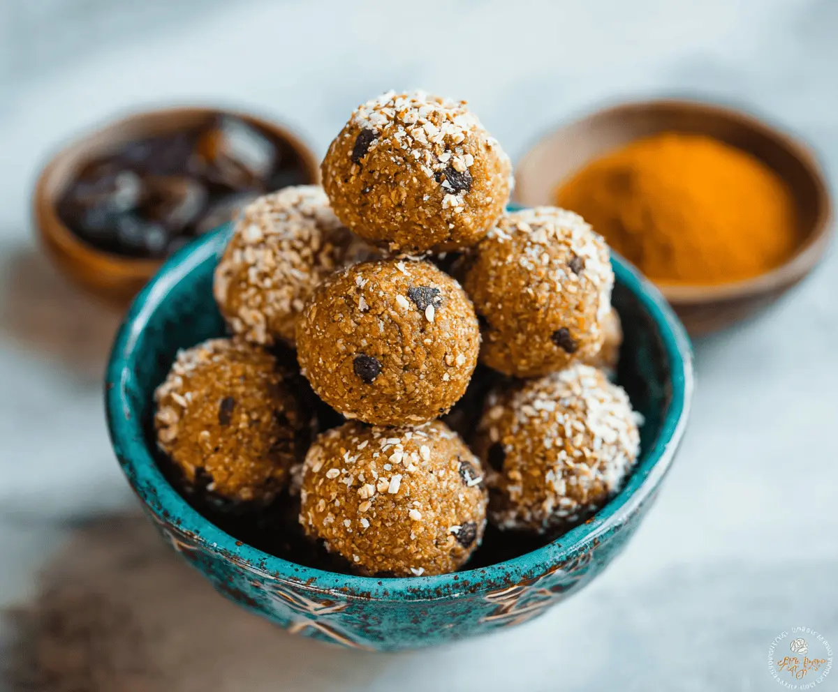 Delicious gluten-free pumpkin protein balls on a plate, featuring a nutty, spiced texture perfect for healthy snacking