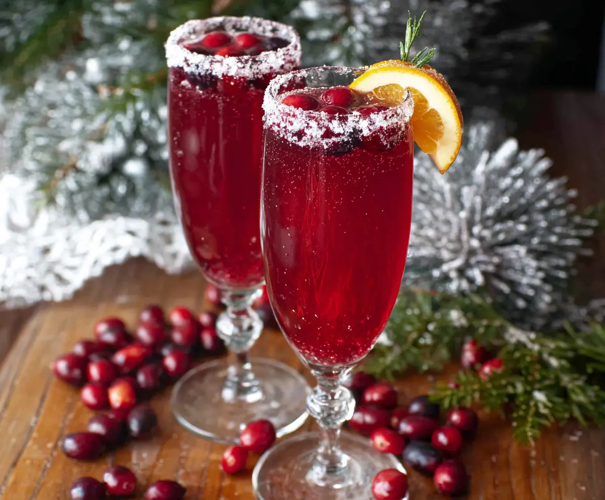 Cranberry Christmas Mimosa