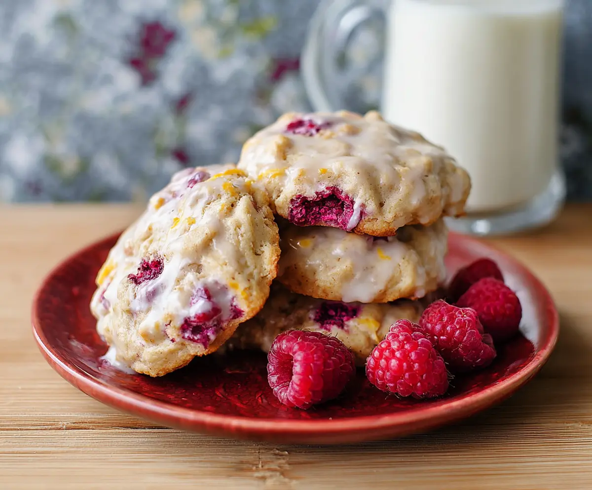 Greek Yogurt Raspberry Cookies