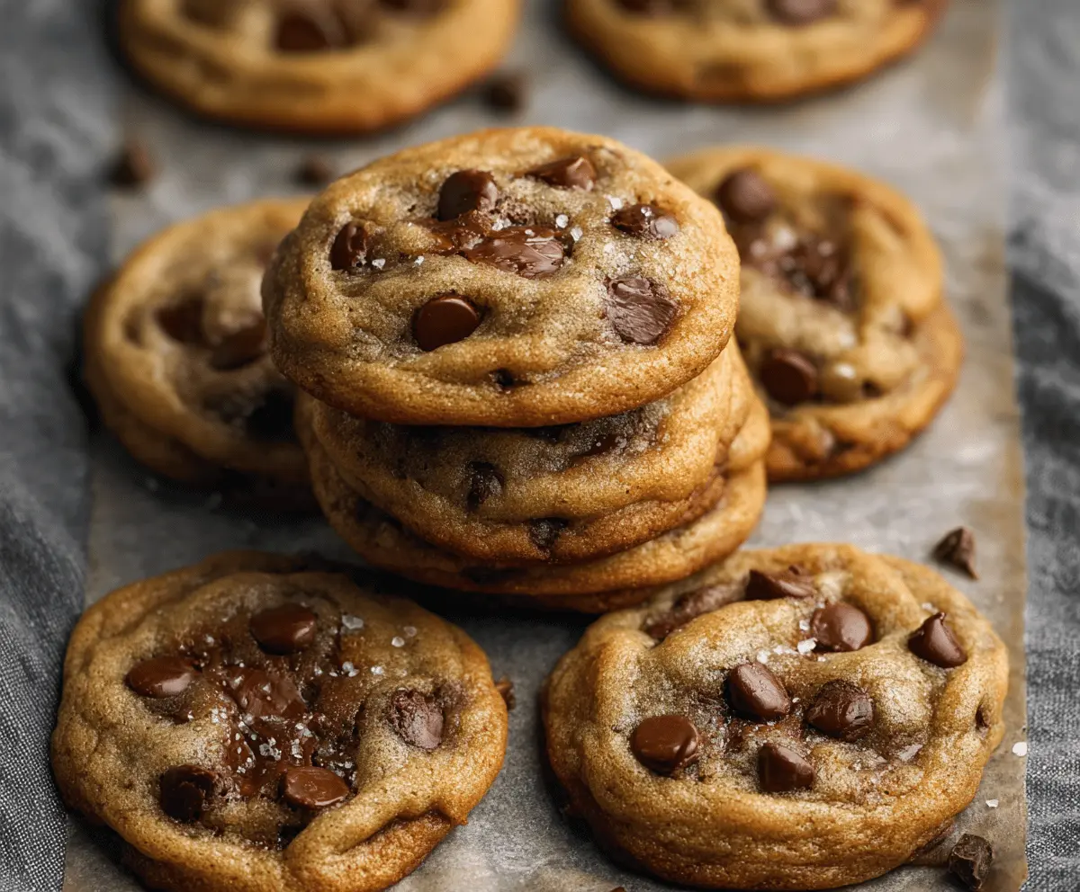 Delicious soft-batch chocolate chip cookies cooling on a wire rack, perfect for dessert lovers