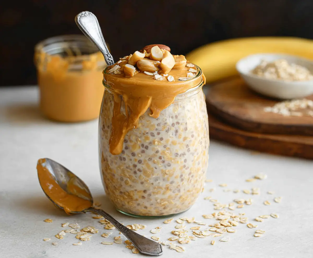 Overnight Oats With Peanut Butter