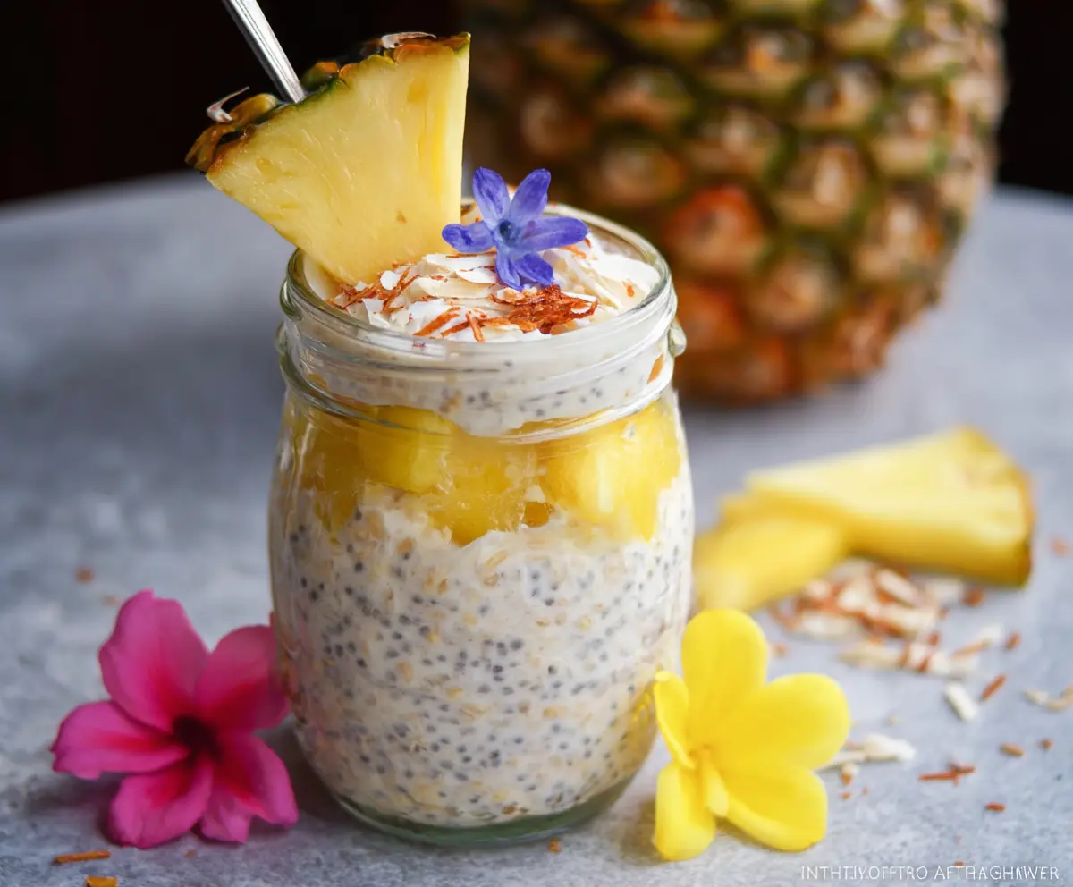 Pina Colada Overnight Oats