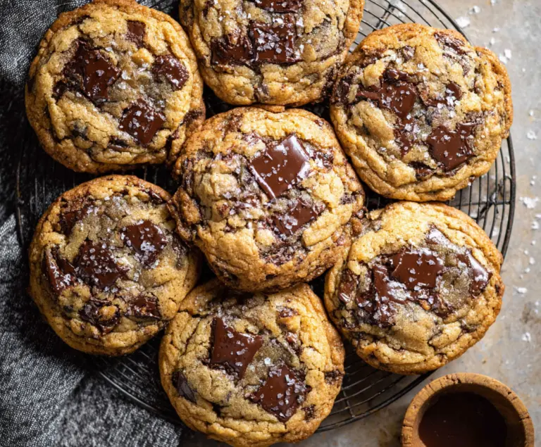 Brown Butter Sourdough Discard Chocolate Chip Cookies