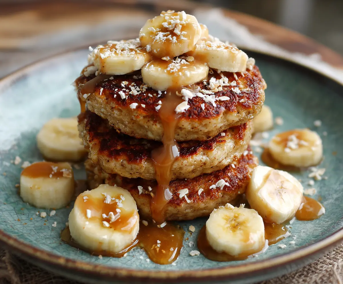 Delicious Cottage Cheese Banana Oat Pancake Bites served on a plate, perfect for a healthy breakfast or snack.
