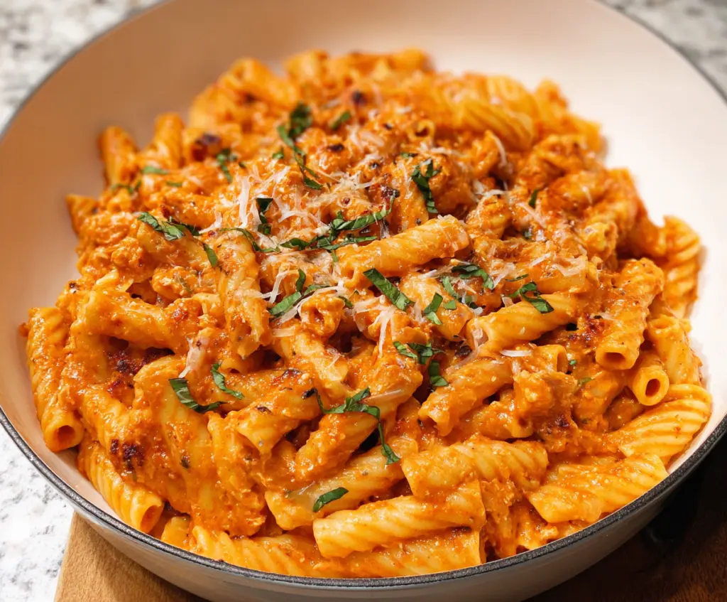 Delicious Cottage Cheese Pasta Sauce with fresh herbs and creamy texture for a healthy meal