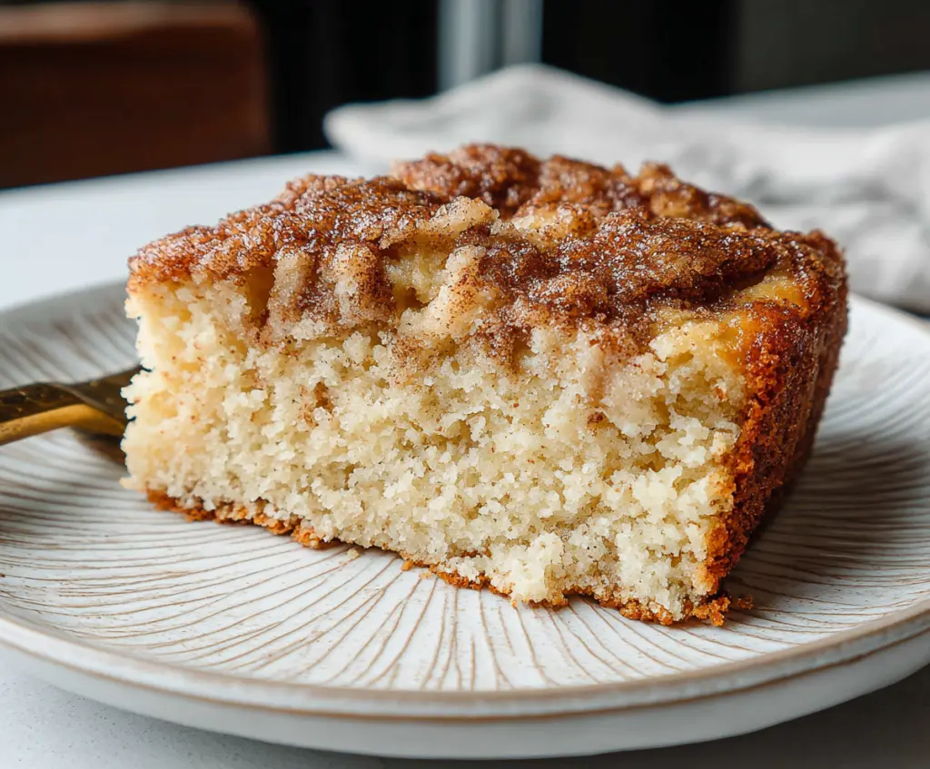 Delicious sourdough breakfast cake with fresh berries and a golden crust, perfect for brunch.