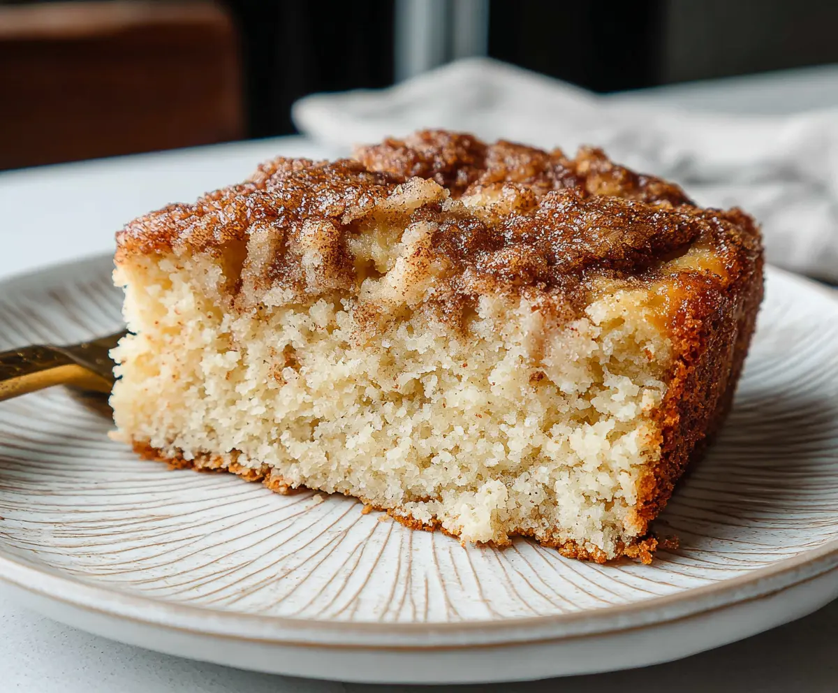 Delicious sourdough breakfast cake with fresh berries and a golden crust, perfect for brunch.