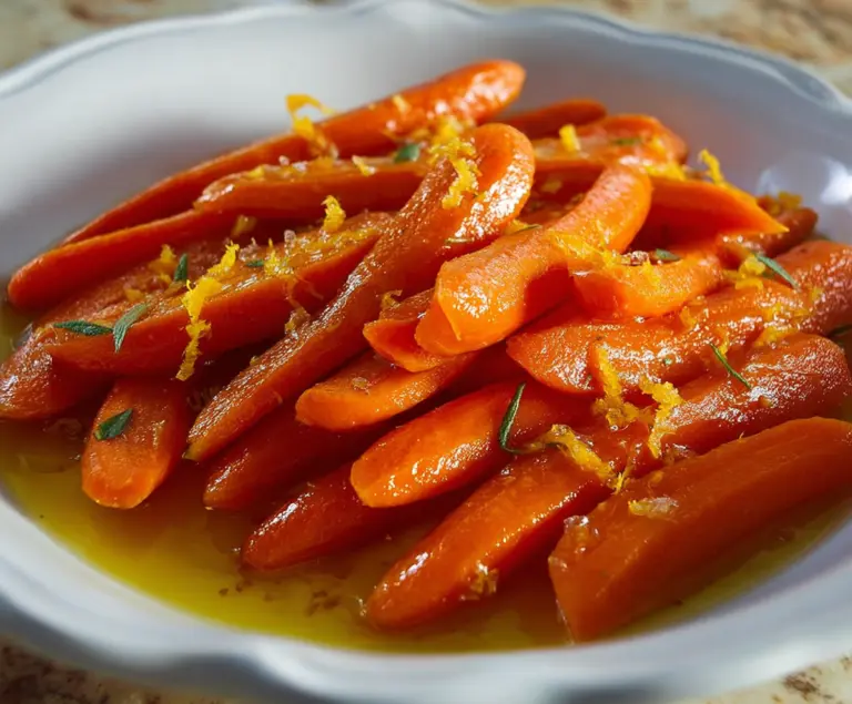 Glazed Carrots With Orange And Ginger
