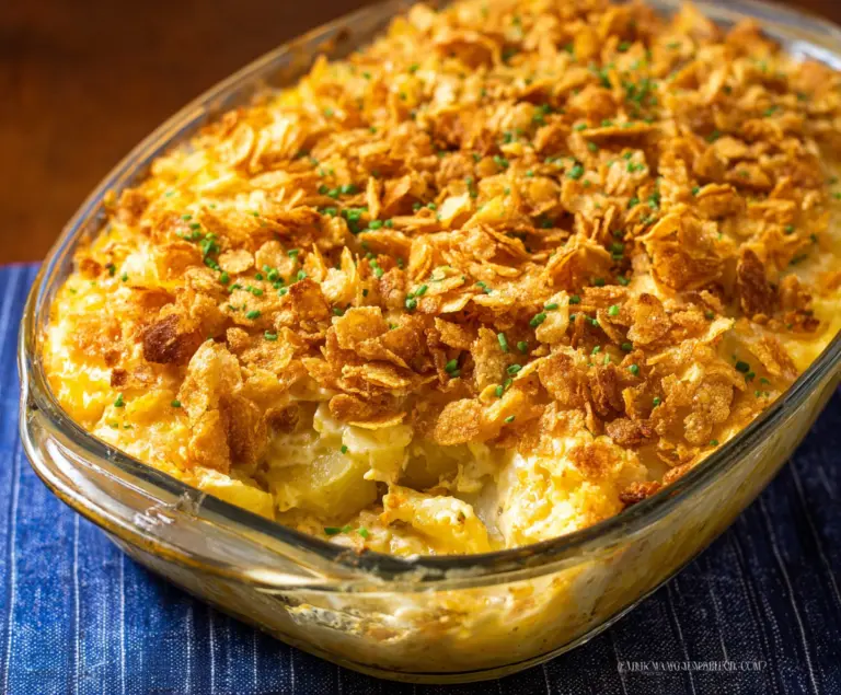 Cheesy Potatoes With Corn Flakes