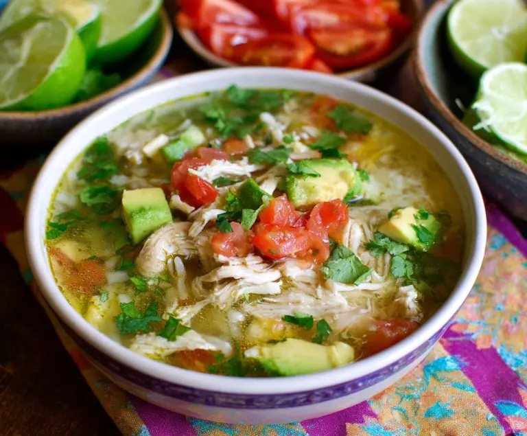 Slow Cooker Mexican Chicken Lime Soup