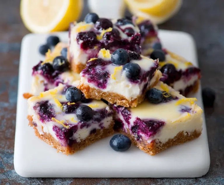 Blueberry Lemon Cheesecake Bars