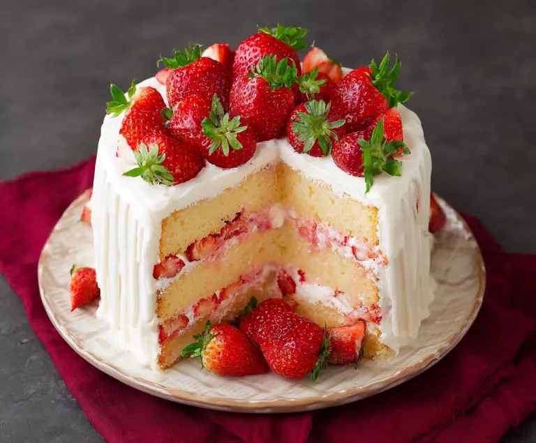 Fresh Strawberry Cake